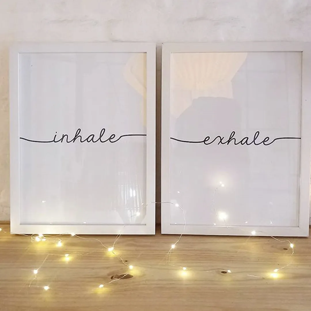 Inhale y Exhale - 2 Cuadros 30 x 40 cm